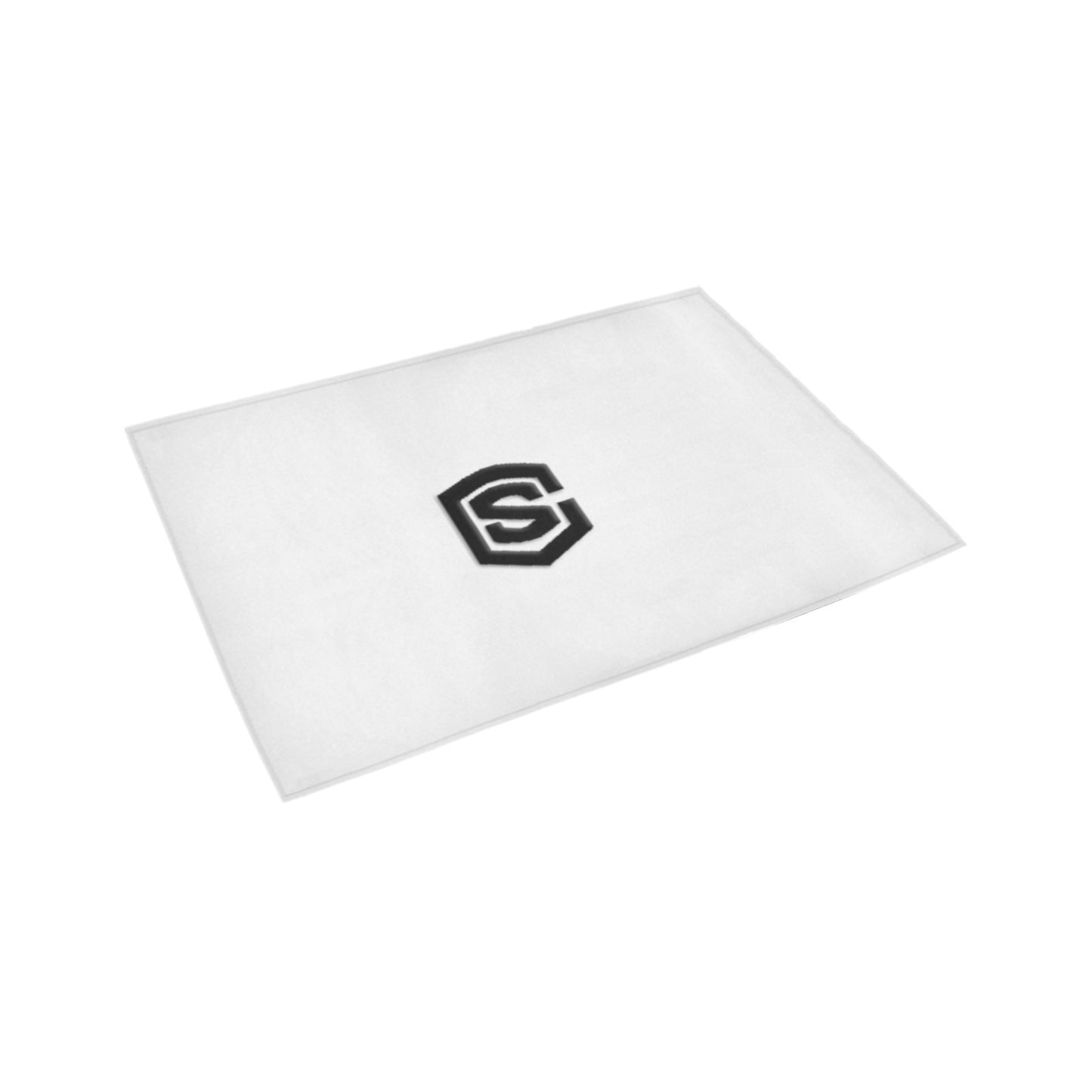 White Doormat 24" x 16" (Sponge Material) with Black Logo Doormat 24" x 16" (Sponge Material)
