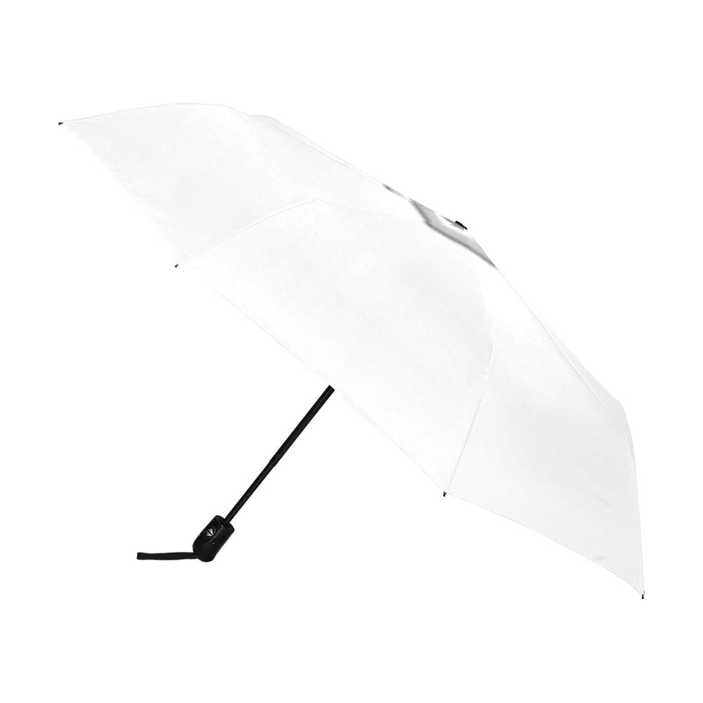 Black Anti-UV Automatic Umbrella With White Logo Anti-UV Automatic Umbrella(Outside Printing)(Model U09)