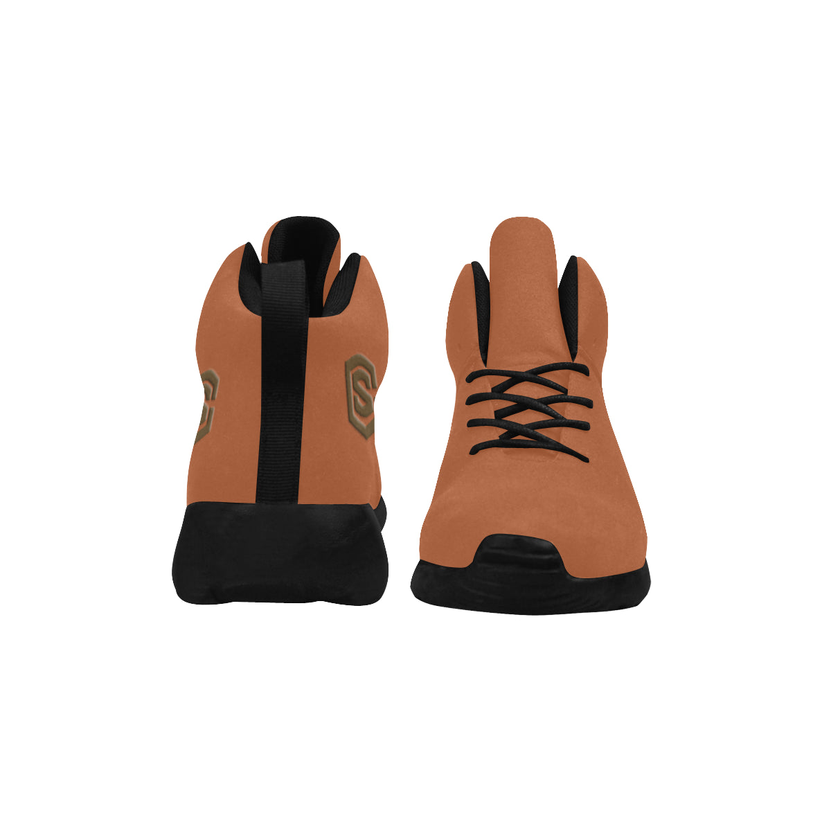 brown logo Men's Chukka Training Shoes (Model 57502)