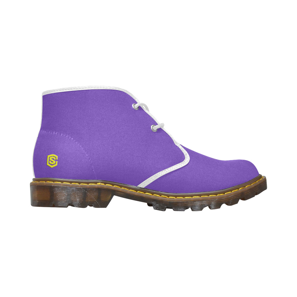 yellow Men's Canvas Chukka Boots (Model 2402-1)