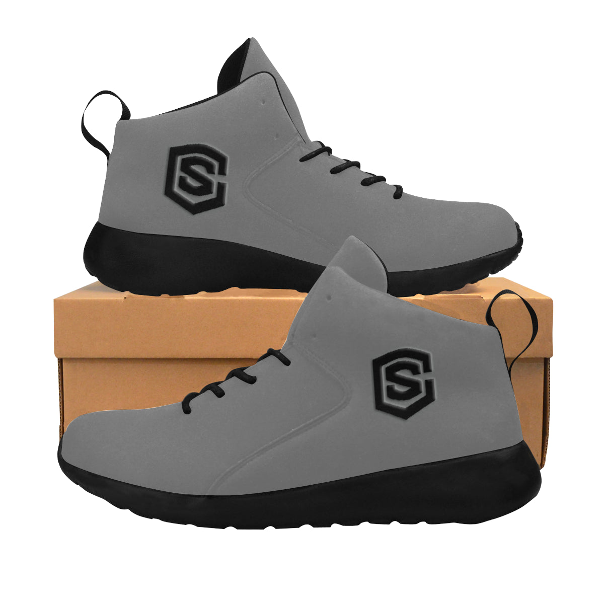 black logo Men's Chukka Training Shoes (Model 57502)