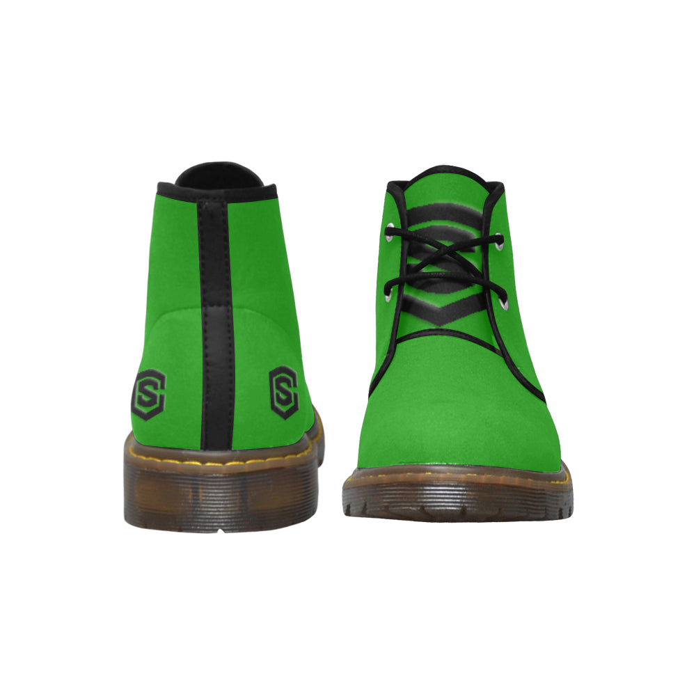 Black Logo Men's Nubuck Chukka Boots (Model 2402)