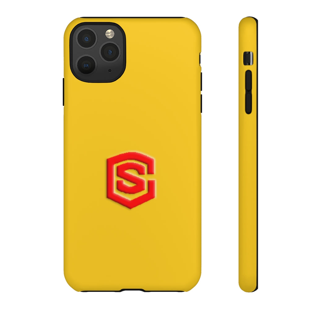 Yellow Tough Cases Red Logo
