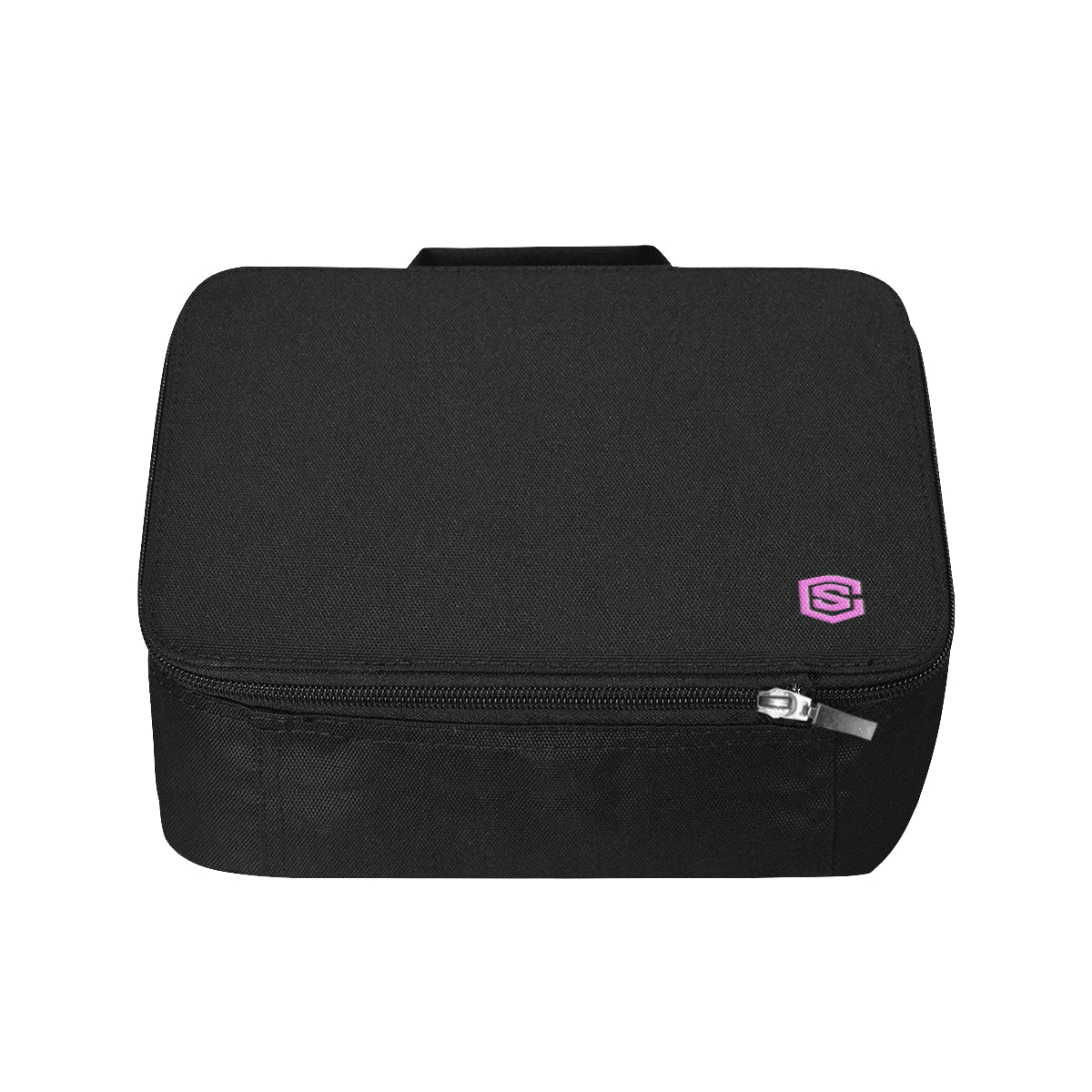 BLACK PROTABLE STORAGE BAG pink logo Portable Storage Bag (Model 1690)
