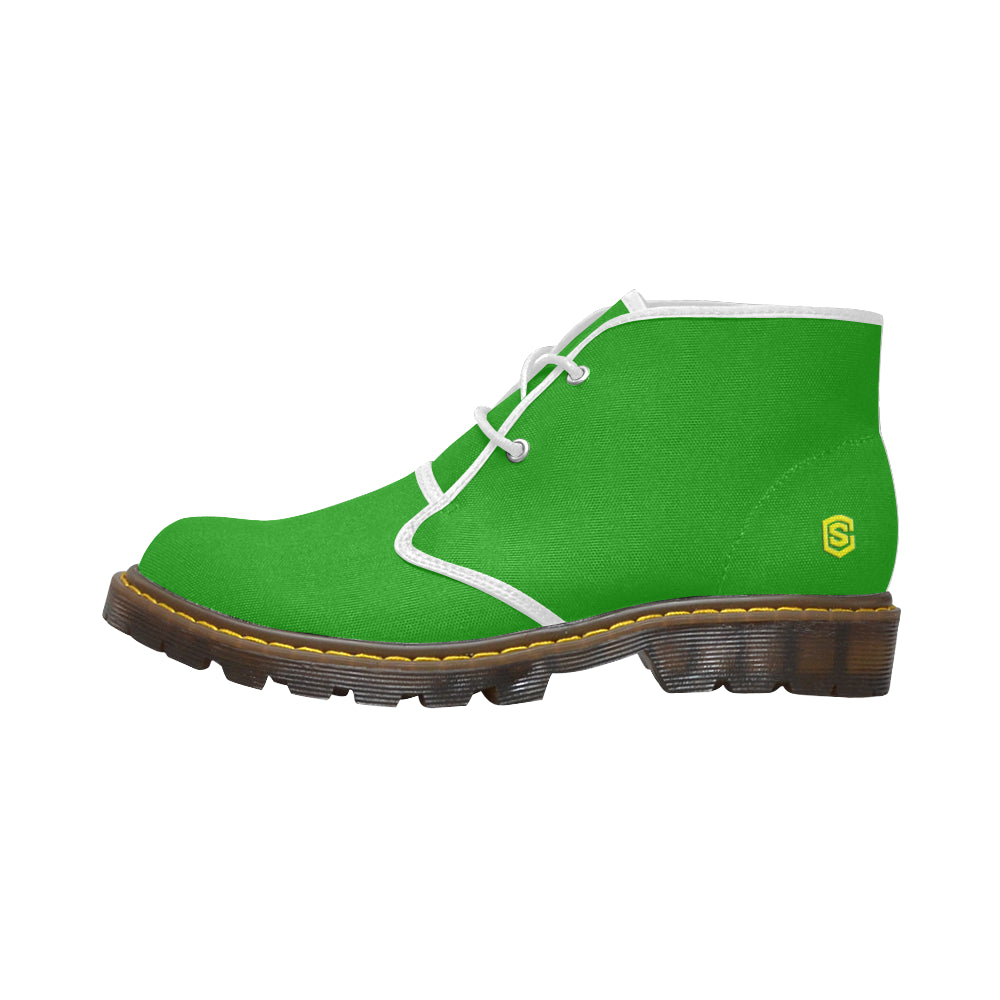 yellow Men's Canvas Chukka Boots (Model 2402-1)