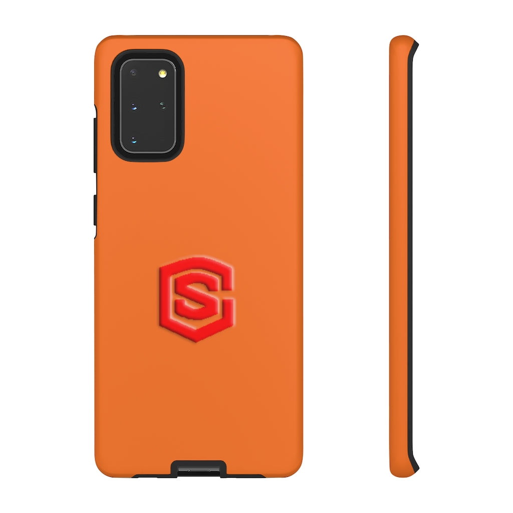 Orange Tough Cases Red Logo