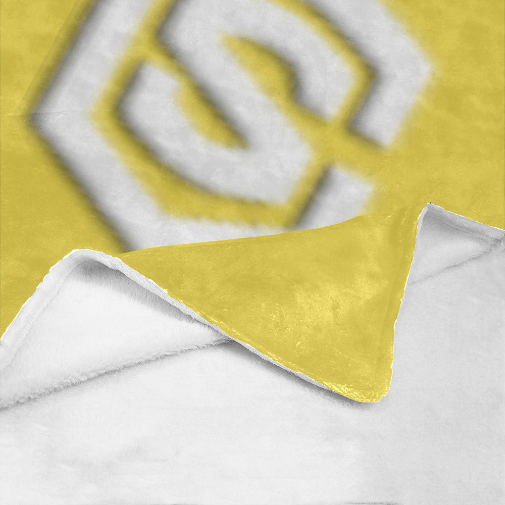 Yellow Ultra-Soft Micro Fleece Blanket White Logo Ultra-Soft Micro Fleece Blanket 30"x40"