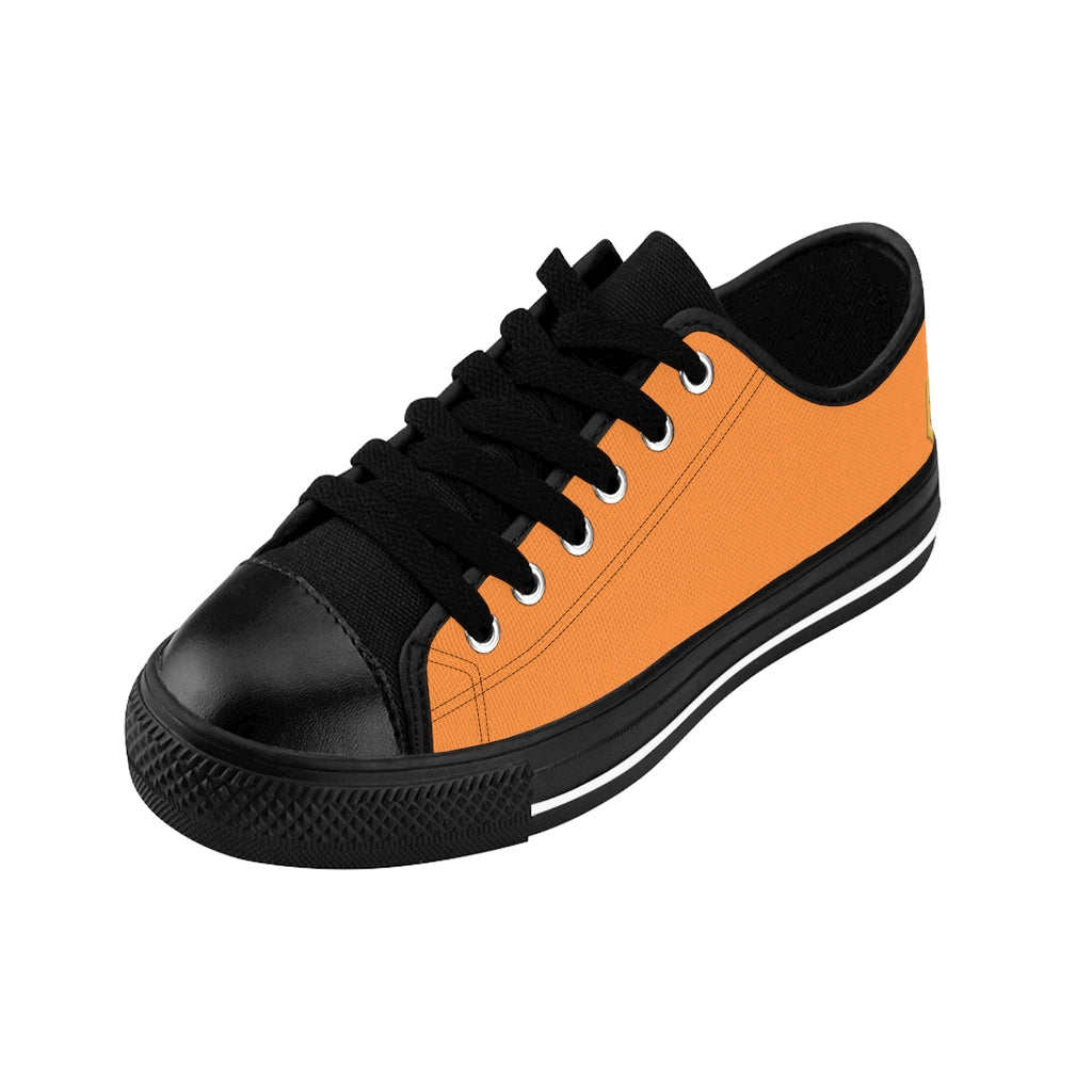 orange Women's Sneakers Gold logo