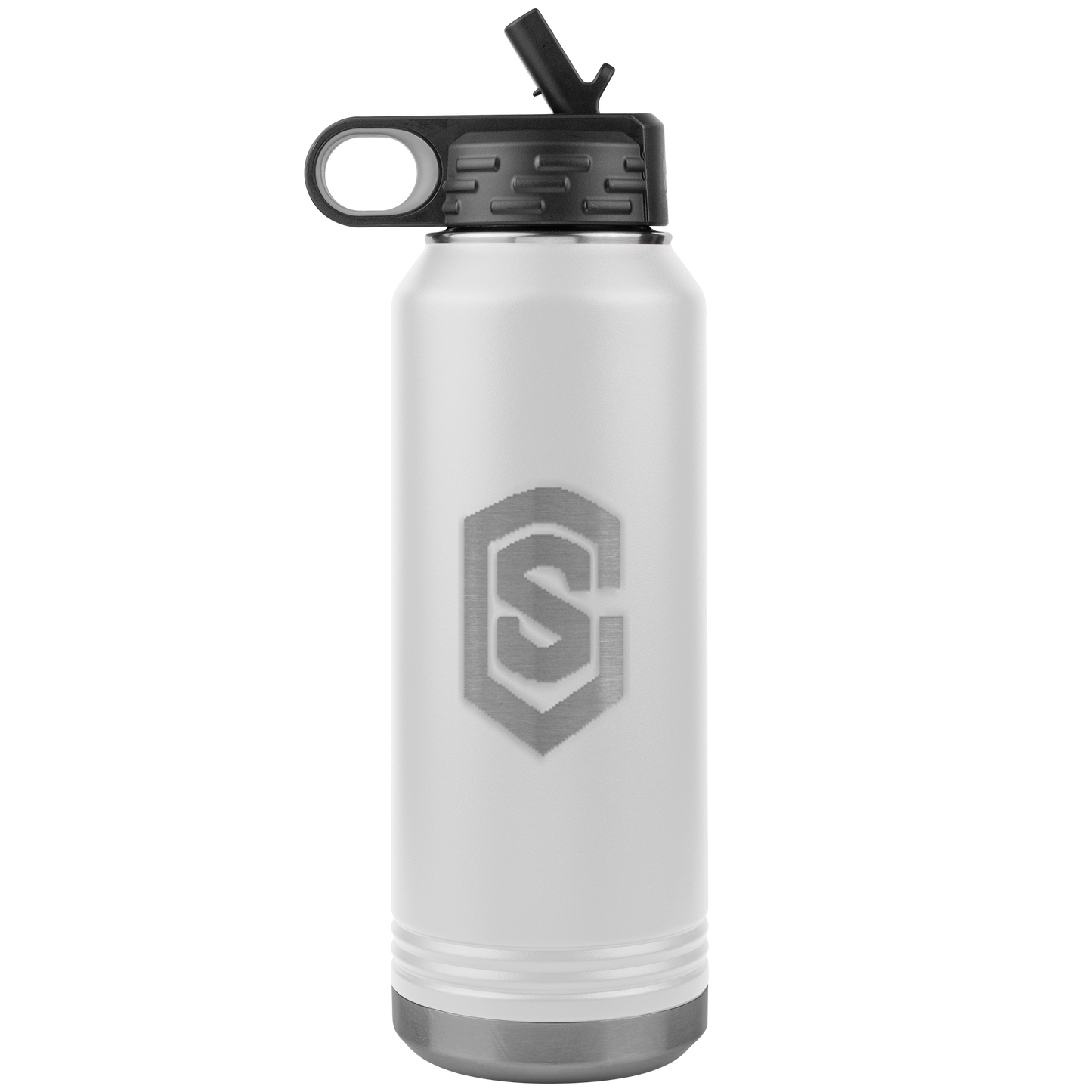 32oz Water Bottle Tumbler WITH BLUE LOGO