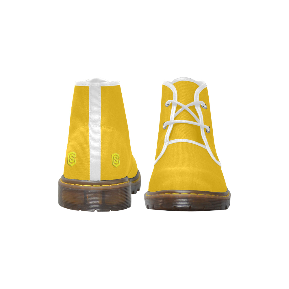 yellow Men's Canvas Chukka Boots (Model 2402-1)
