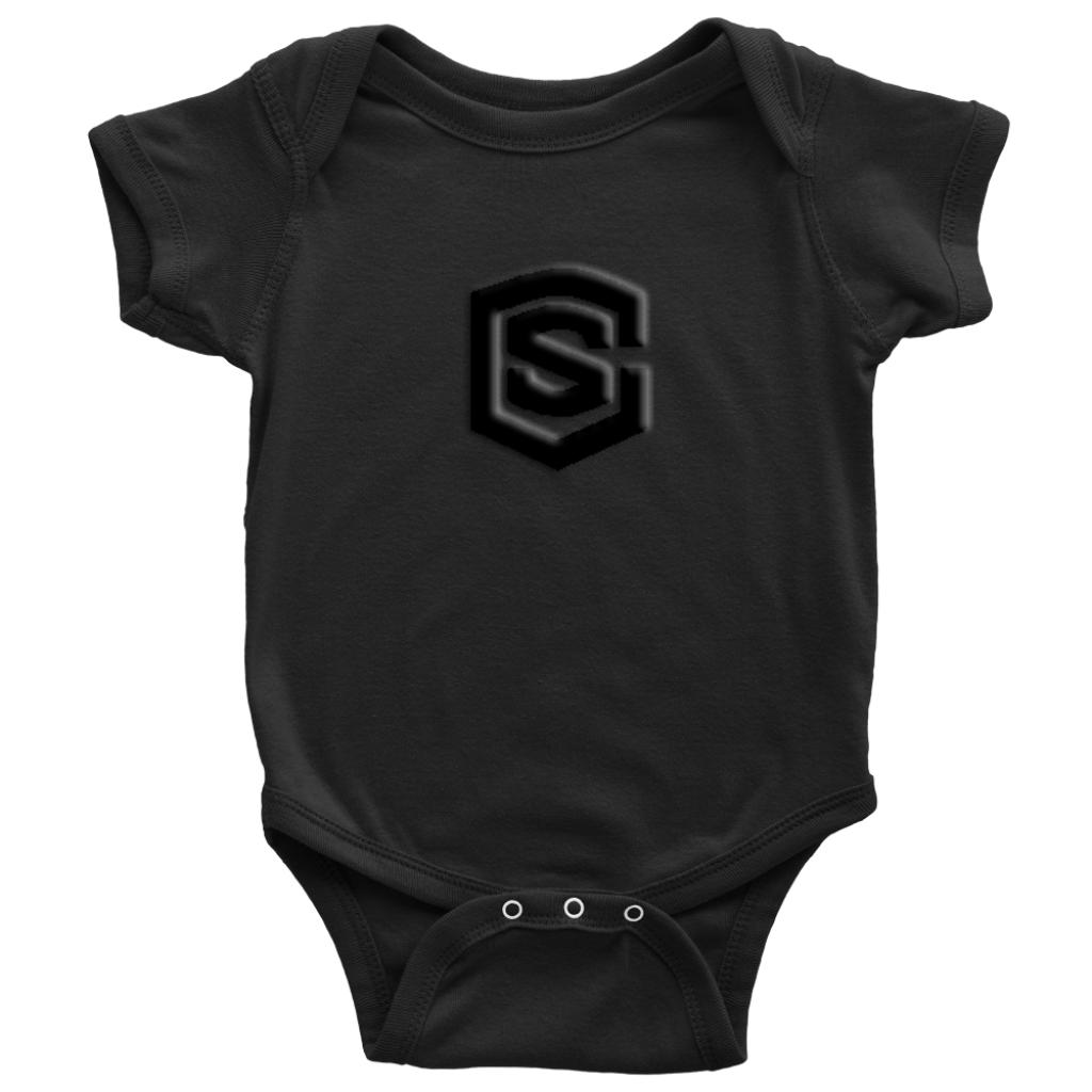 Baby Bodysuit WITH BLACK LOGO