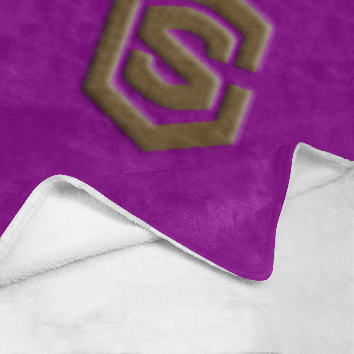 Purple Ultra-Soft Micro Fleece Blanket with Brown Logo Ultra-Soft Micro Fleece Blanket 30"x40"