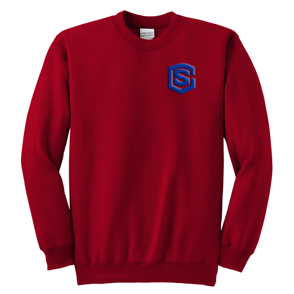 Youth Crewneck Sweatshirt WITH BLUE LOGO