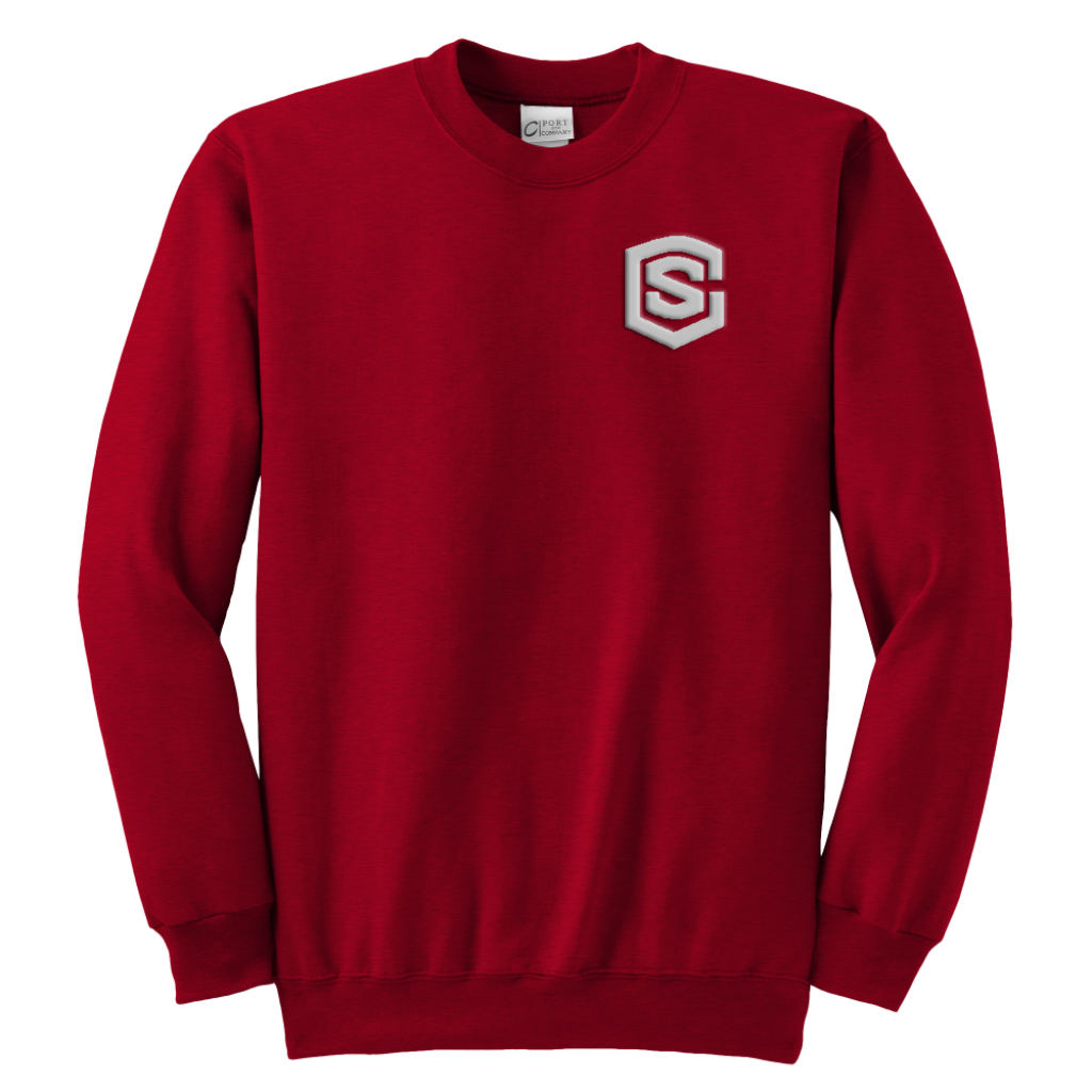 Youth Crewneck Sweatshirt WITH SILIVER LOGO