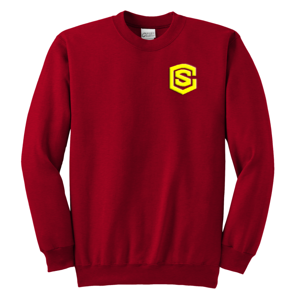 Youth Crewneck Sweatshirt WITH YELLOW LOGO