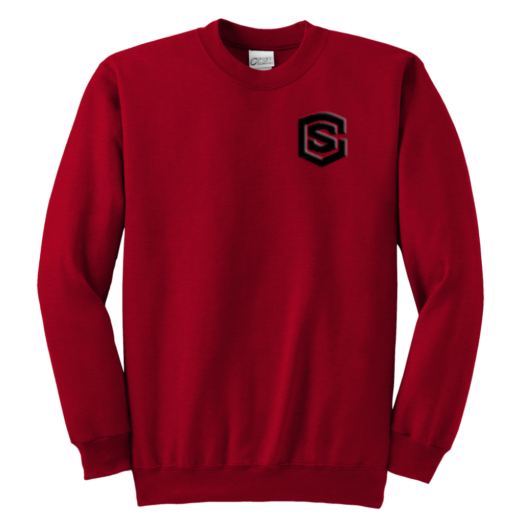 Youth Crewneck Sweatshirt WITH BLACK LOGO