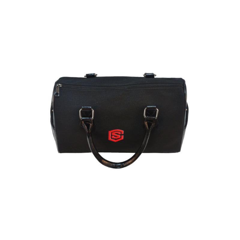 BLACK HANDBAG red logo Boston Handbag (Model 1621)