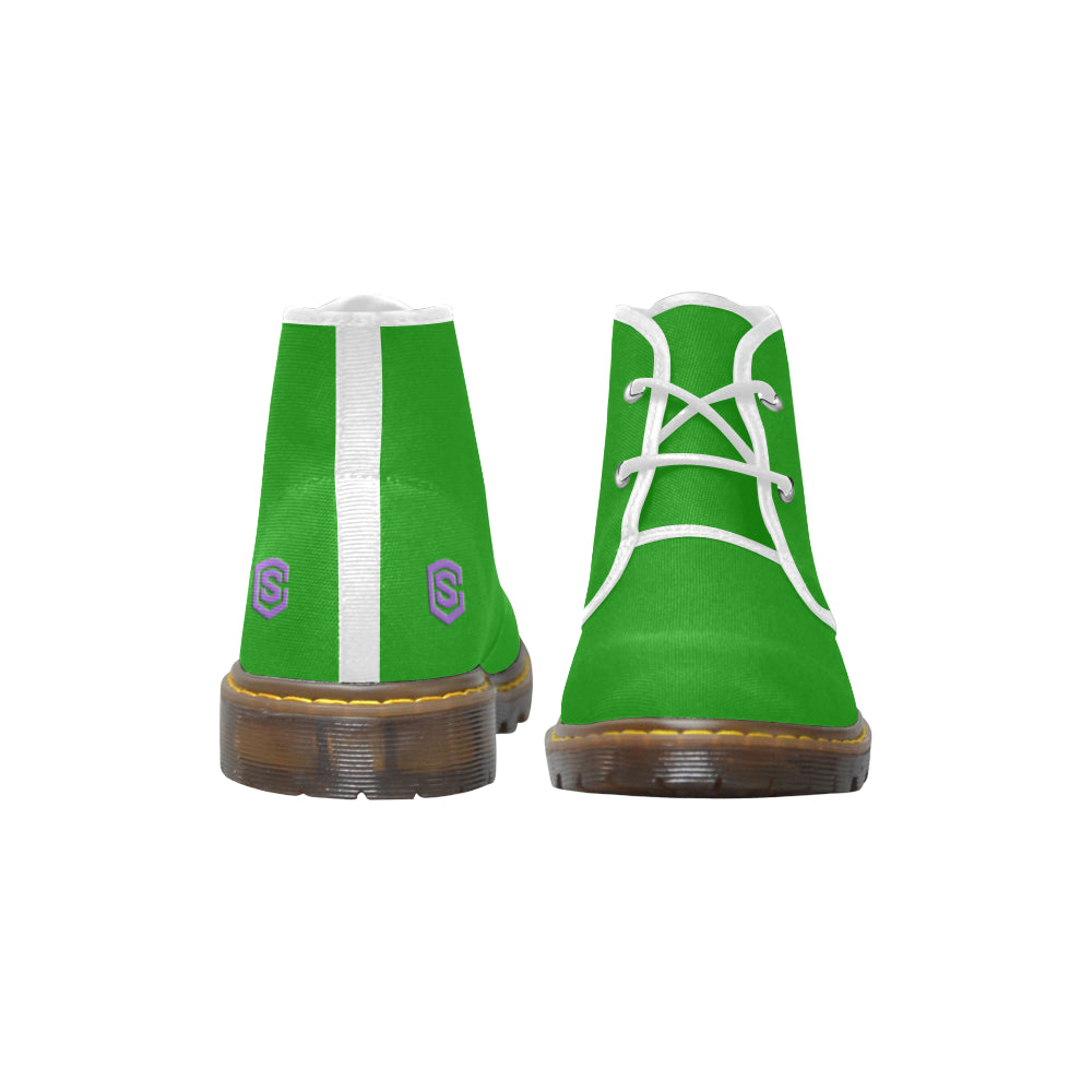 purple Men's Canvas Chukka Boots (Model 2402-1)