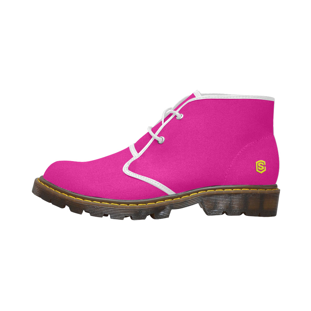 yellow Men's Canvas Chukka Boots (Model 2402-1)