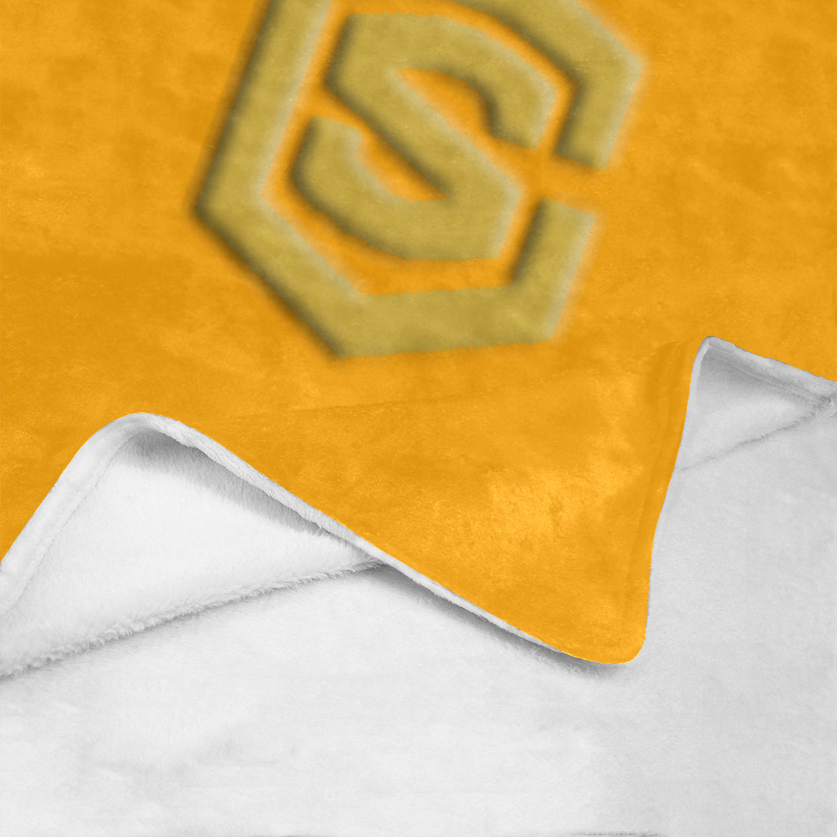 Orange Ultra-Soft Micro Fleece Blanket with Gold Logo Ultra-Soft Micro Fleece Blanket 30"x40"