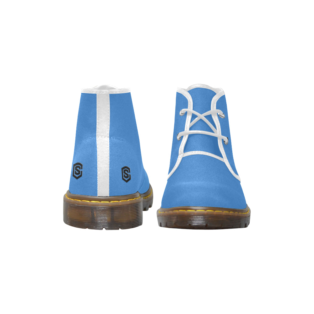 black Men's Canvas Chukka Boots (Model 2402-1)