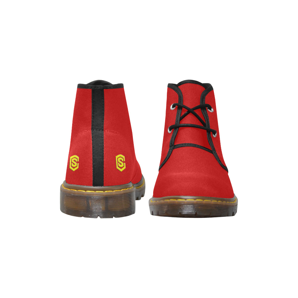 yellow Men's Canvas Chukka Boots (Model 2402-1)