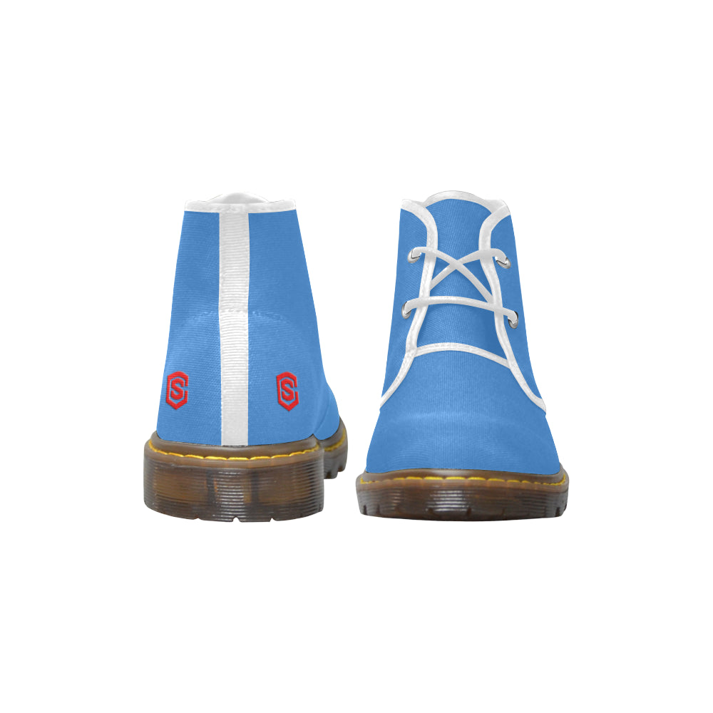 red Men's Canvas Chukka Boots (Model 2402-1)