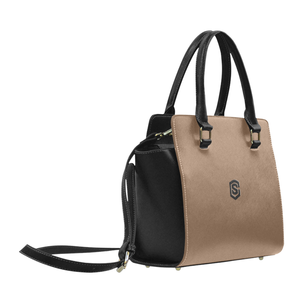 BLACK CLASSIC SHOULDER HANDBAG black logo Classic Shoulder Handbag (Model 1653)