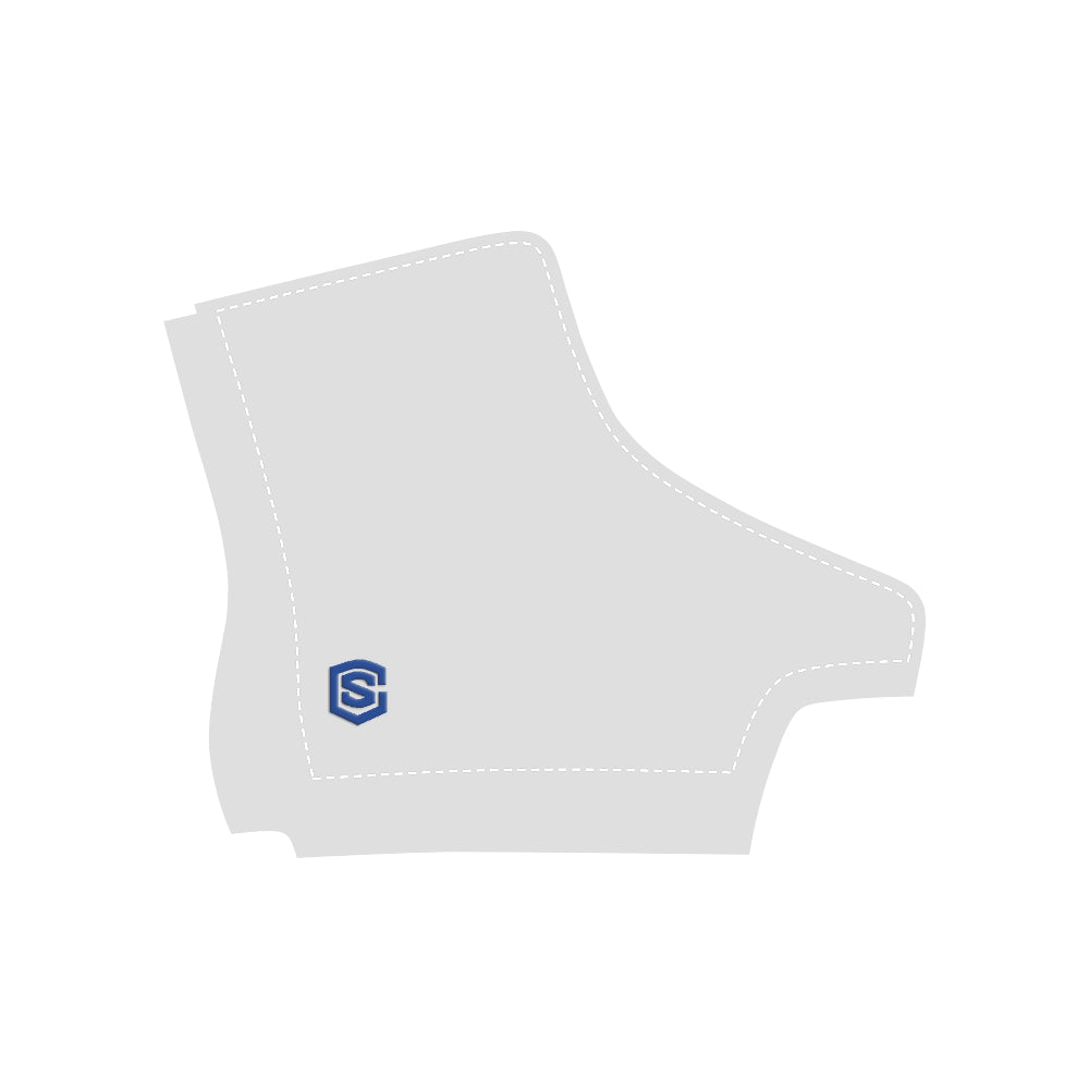 blue logo Apache Round Toe Women's Winter Boots (Model 1402)