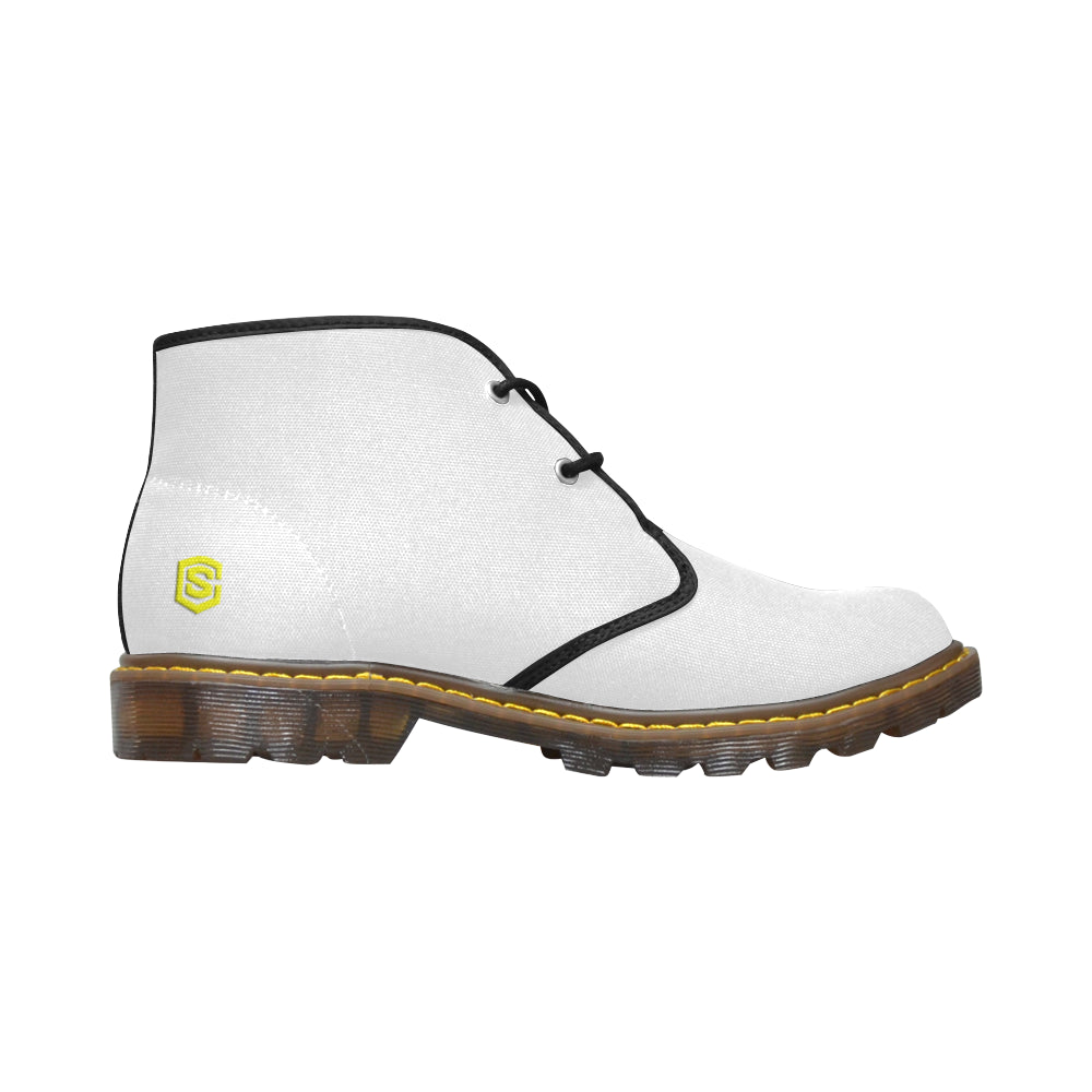 yellow Men's Canvas Chukka Boots (Model 2402-1)