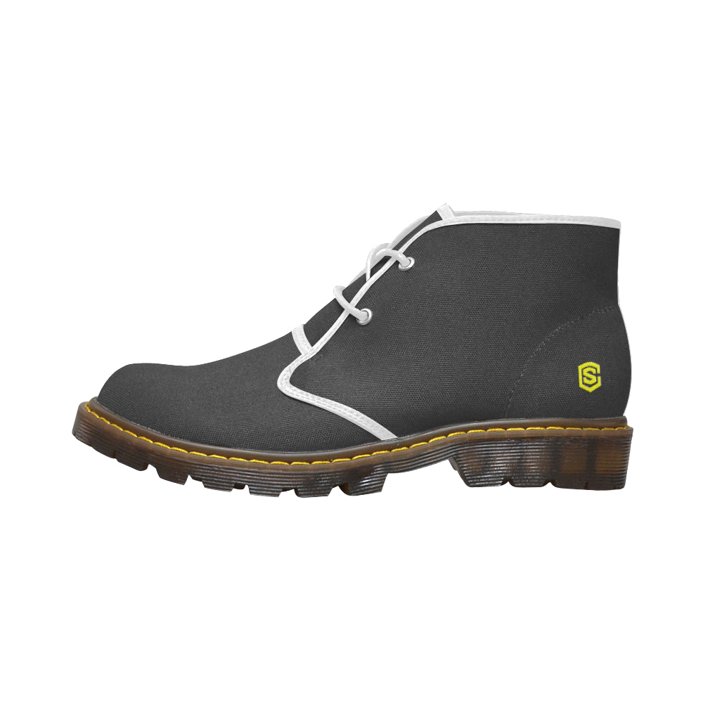 yellow Men's Canvas Chukka Boots (Model 2402-1)