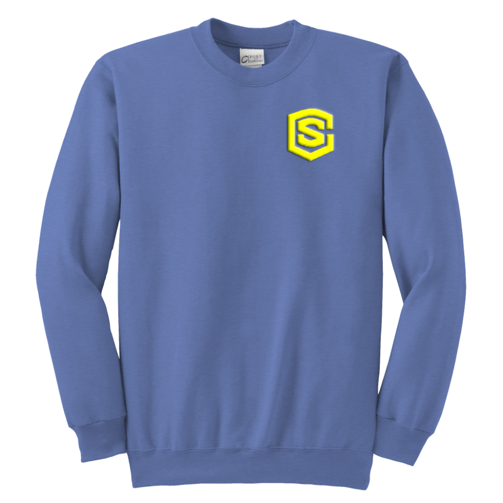 Youth Crewneck Sweatshirt WITH YELLOW LOGO