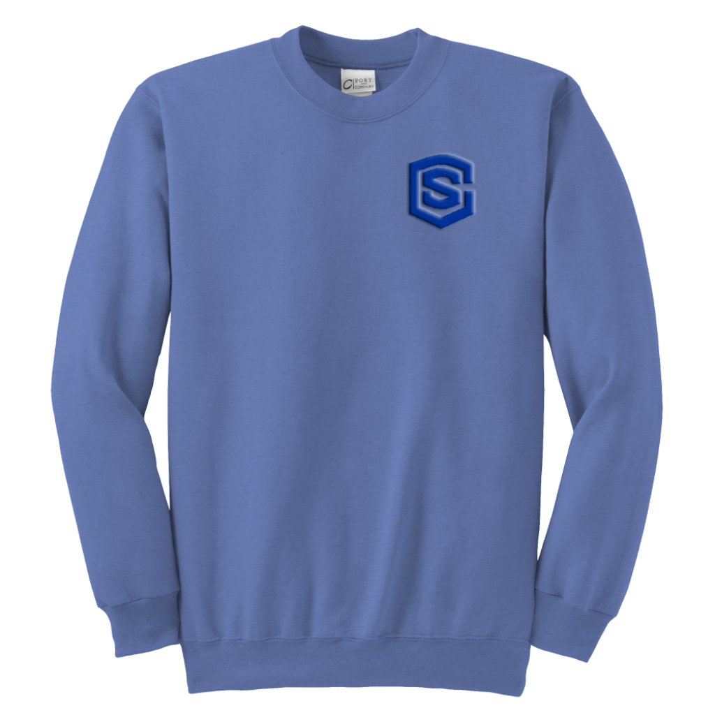 Youth Crewneck Sweatshirt WITH BLUE LOGO
