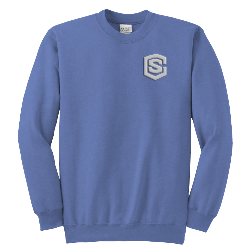 Youth Crewneck Sweatshirt WITH SILVER LOGO