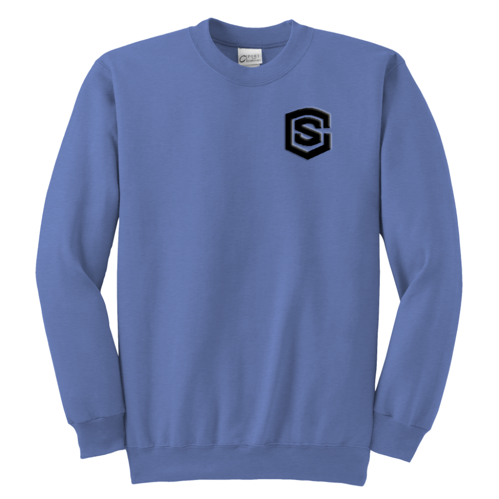 Youth Crewneck Sweatshirt WITH BLACK LOGO