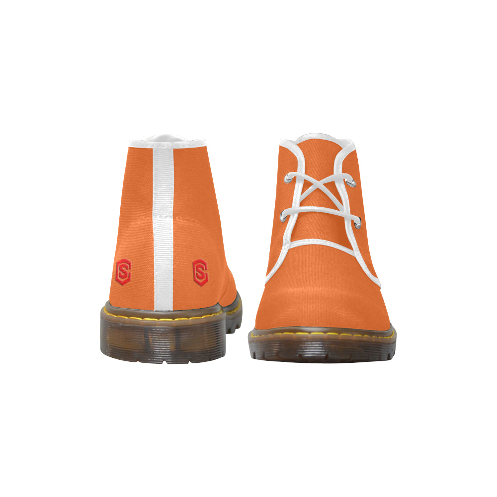 red Men's Canvas Chukka Boots (Model 2402-1)