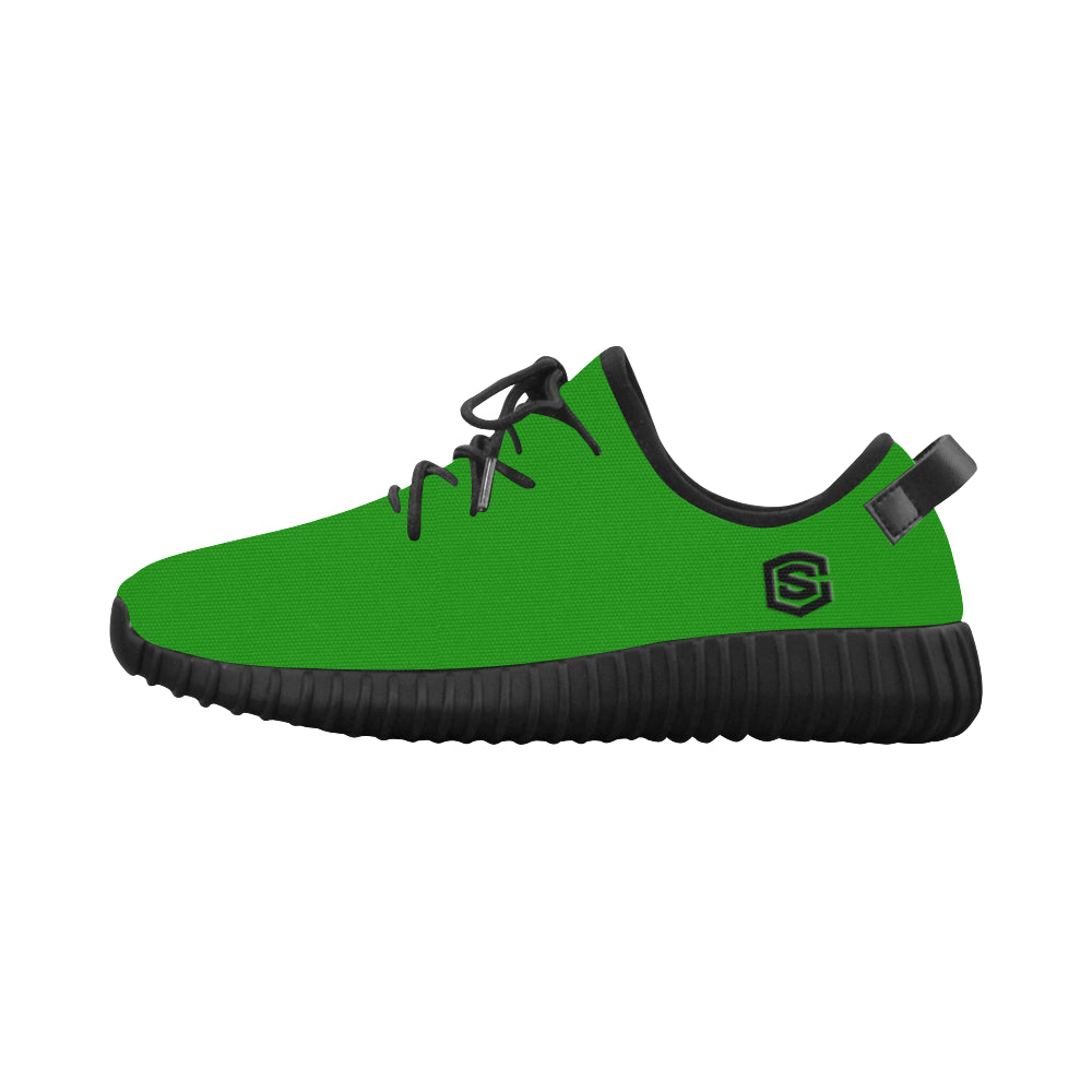 black logo Grus Men's Breathable Woven Running Shoes (Model 022)