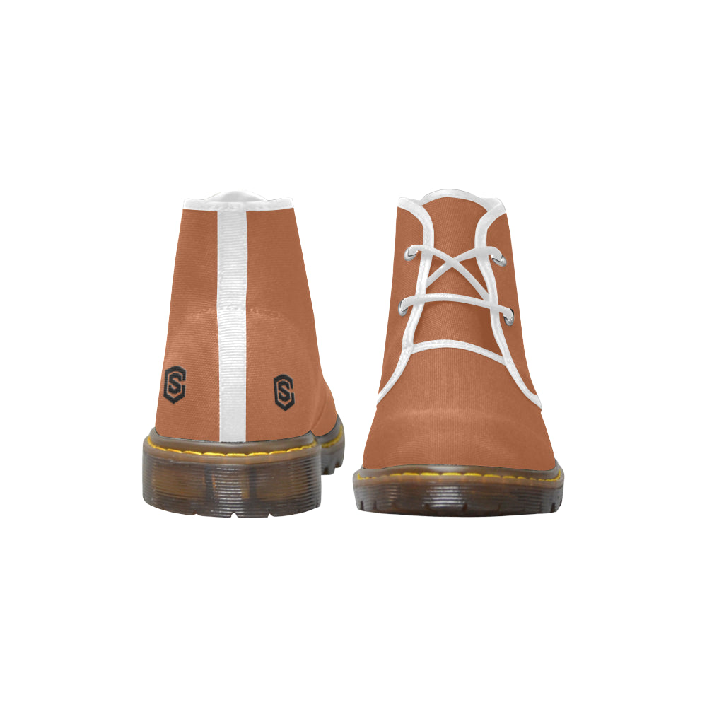 black Men's Canvas Chukka Boots (Model 2402-1)