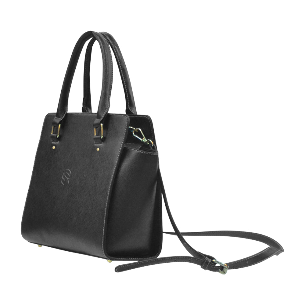 BLACK CLASSIC SHOULDER HANDBAG black logo Classic Shoulder Handbag (Model 1653)