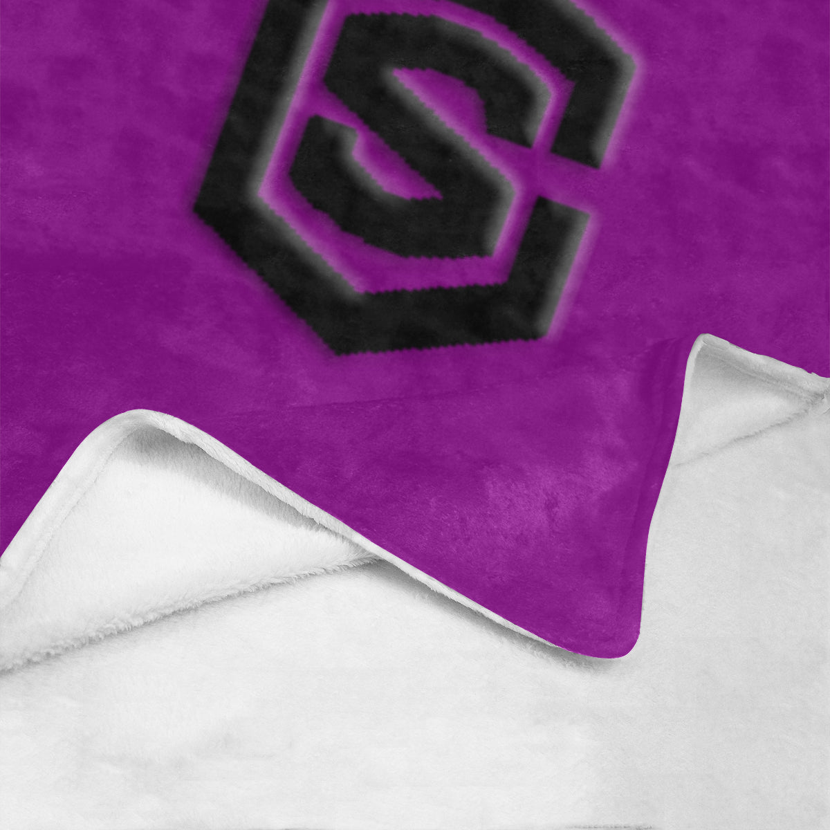 Purple Ultra-Soft Micro Fleece Blanket with Black Logo Ultra-Soft Micro Fleece Blanket 30"x40"