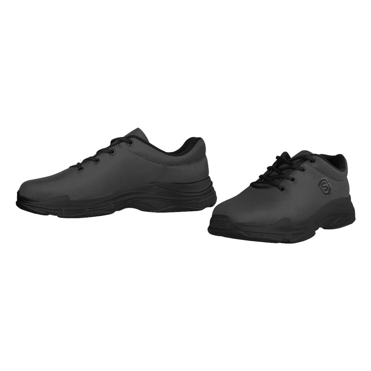 black logo Lyra Men's Running Shoes (Model 058)