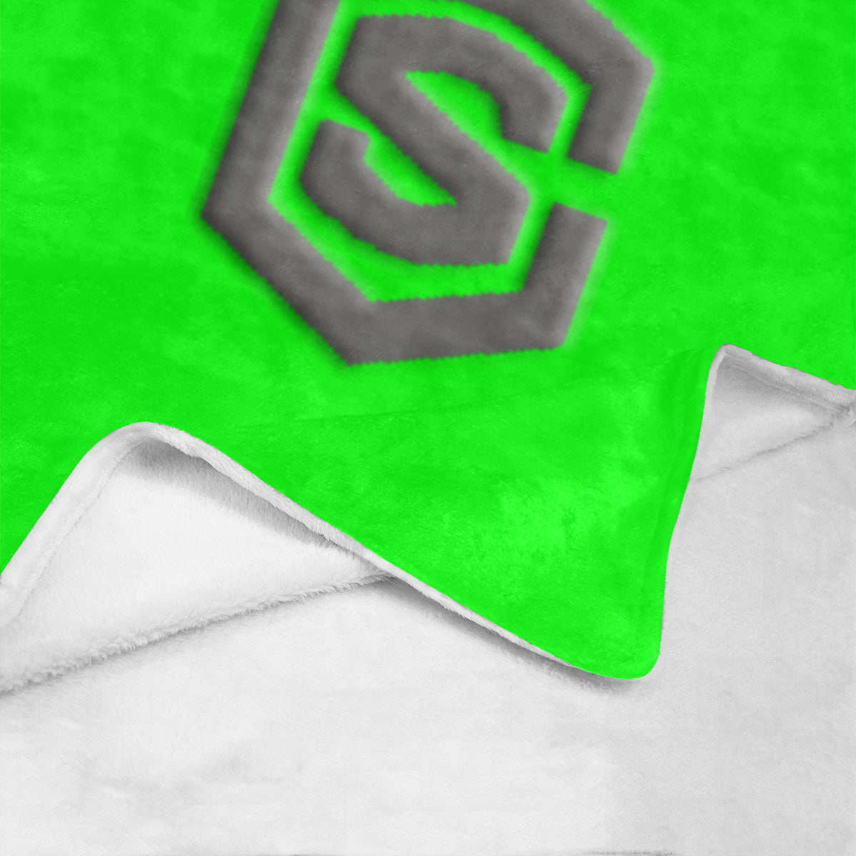 Green Ultra-Soft Micro Fleece Blanket with Gray Logo Ultra-Soft Micro Fleece Blanket 30"x40"