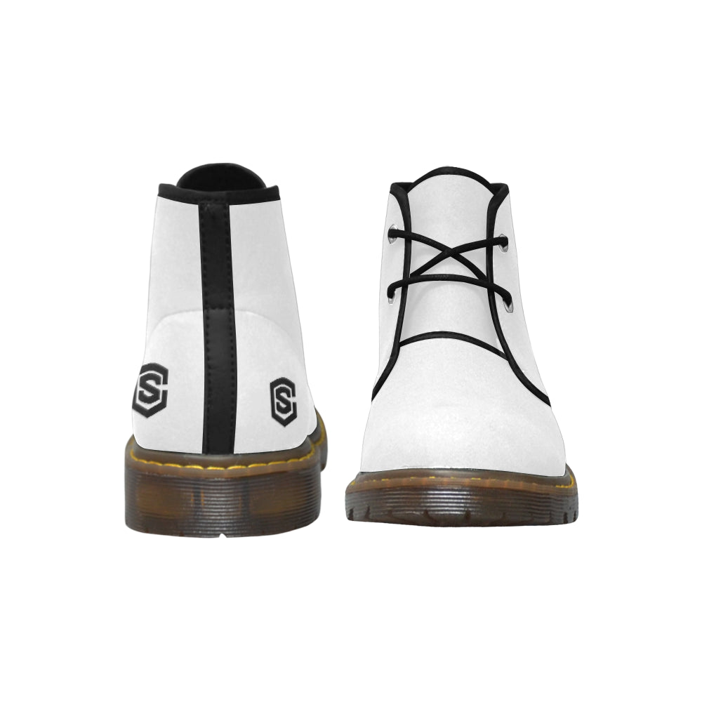 black logo Women's Nubuck Chukka Boots (Model 2402)