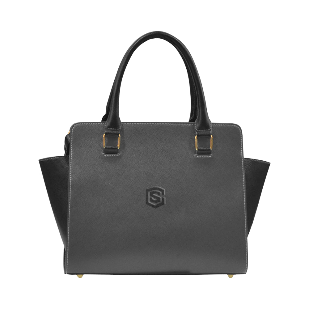 BLACK CLASSIC SHOULDER HANDBAG black logo Classic Shoulder Handbag (Model 1653)