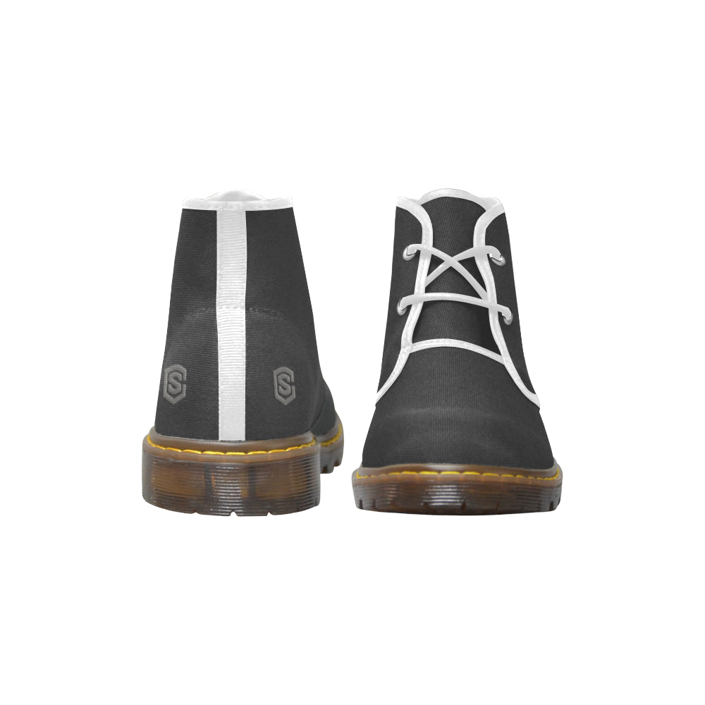 gray Men's Canvas Chukka Boots (Model 2402-1)