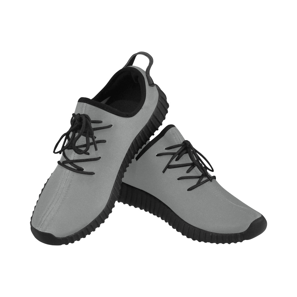 black logo Grus Men's Breathable Woven Running Shoes (Model 022)