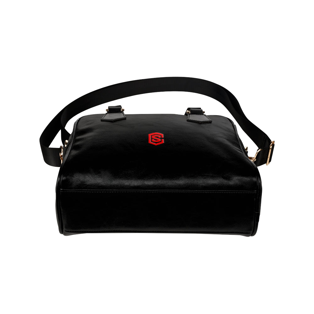 BLACK Shoulder Handbag red logo Shoulder Handbag (Model 1634)