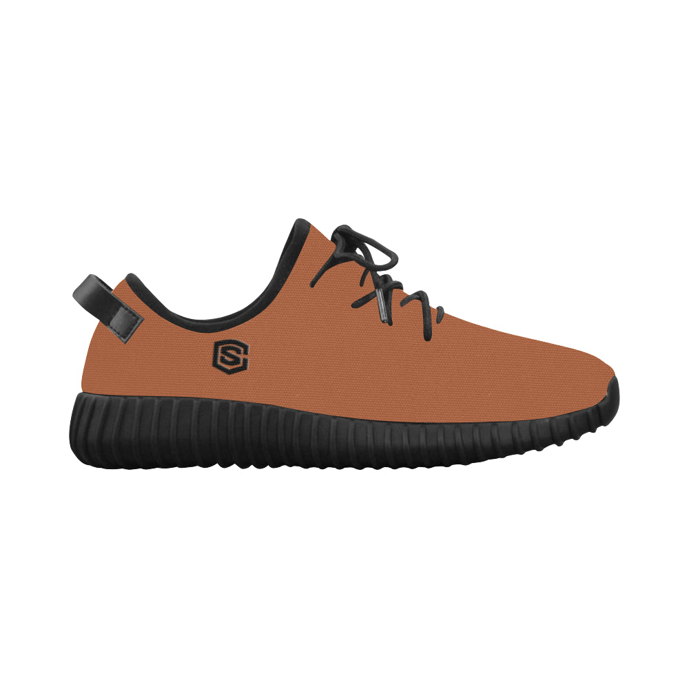 black logo Grus Men's Breathable Woven Running Shoes (Model 022)