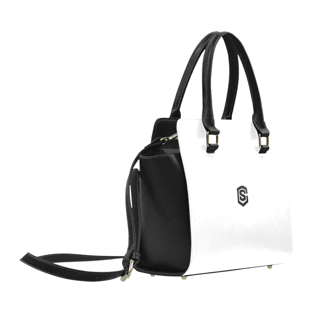 BLACK CLASSIC SHOULDER HANDBAG black logo Classic Shoulder Handbag (Model 1653)
