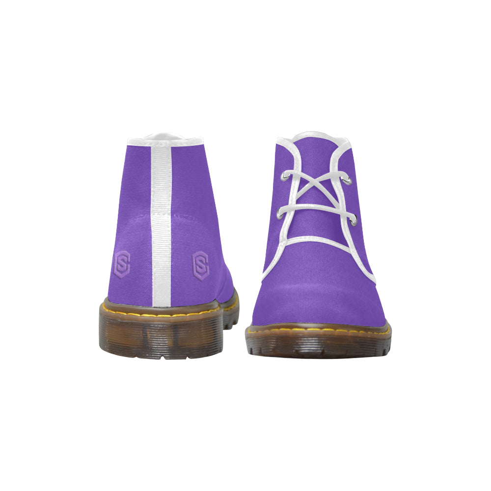 purple Men's Canvas Chukka Boots (Model 2402-1)